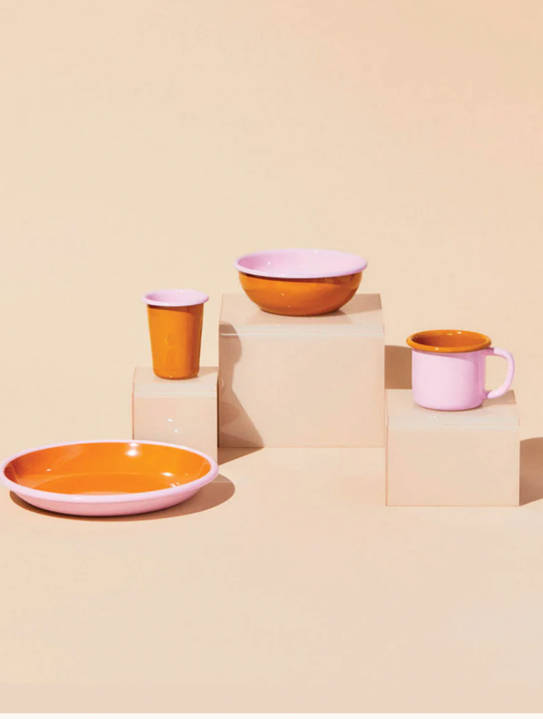 The Get Out Enamelware in Pink