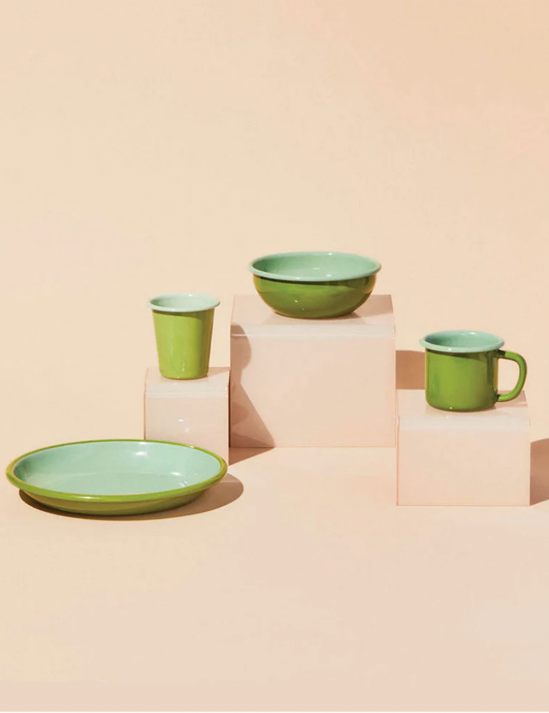 The Get Out Enamelware in Lime