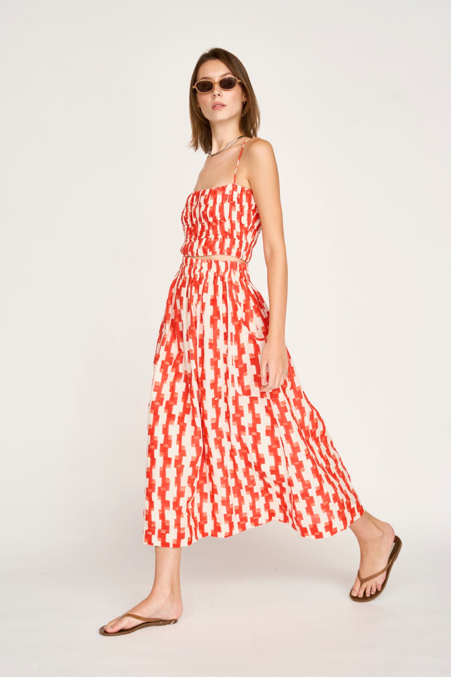 Verona Skirt in Cherry Hopscotch