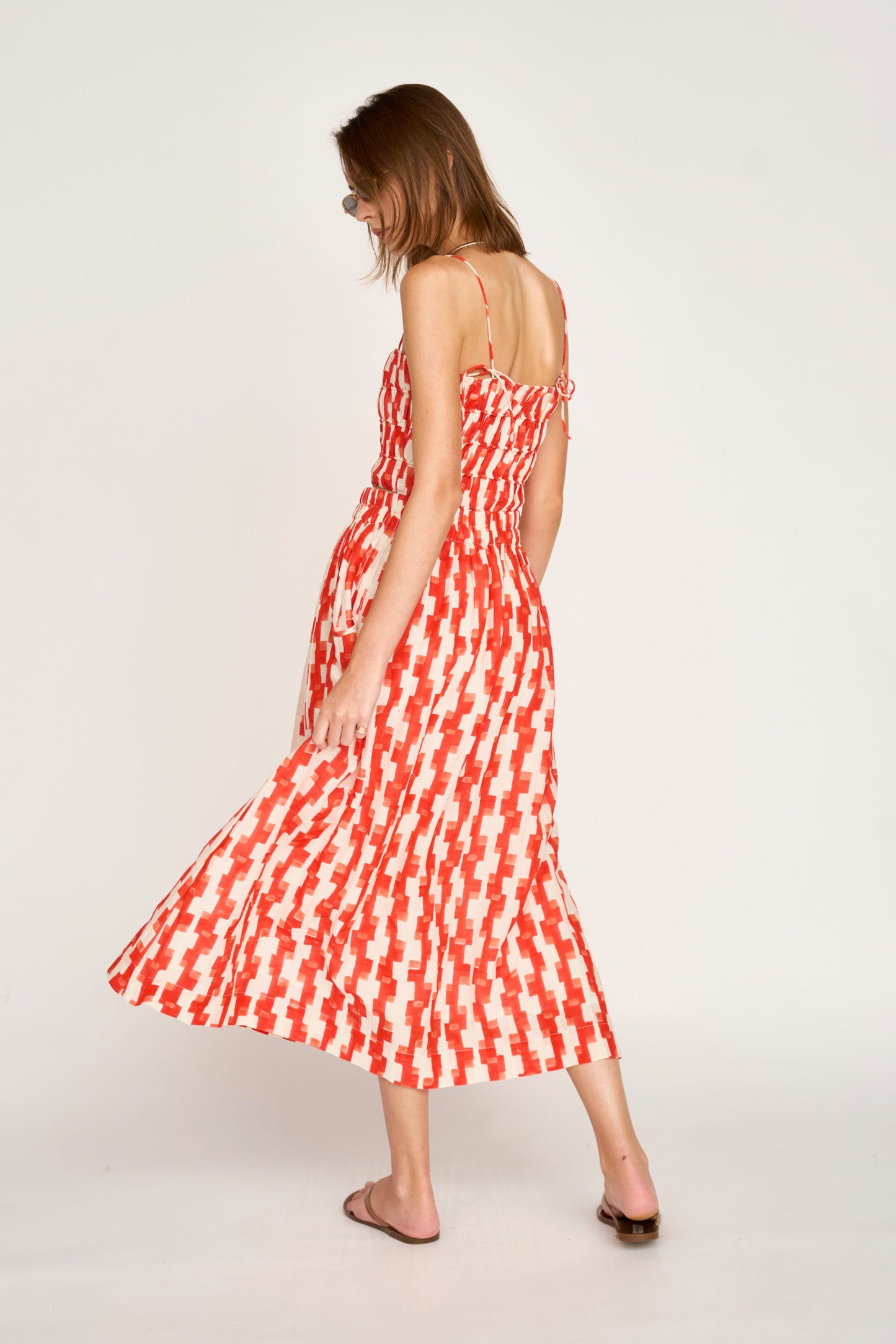 Verona Skirt in Cherry Hopscotch