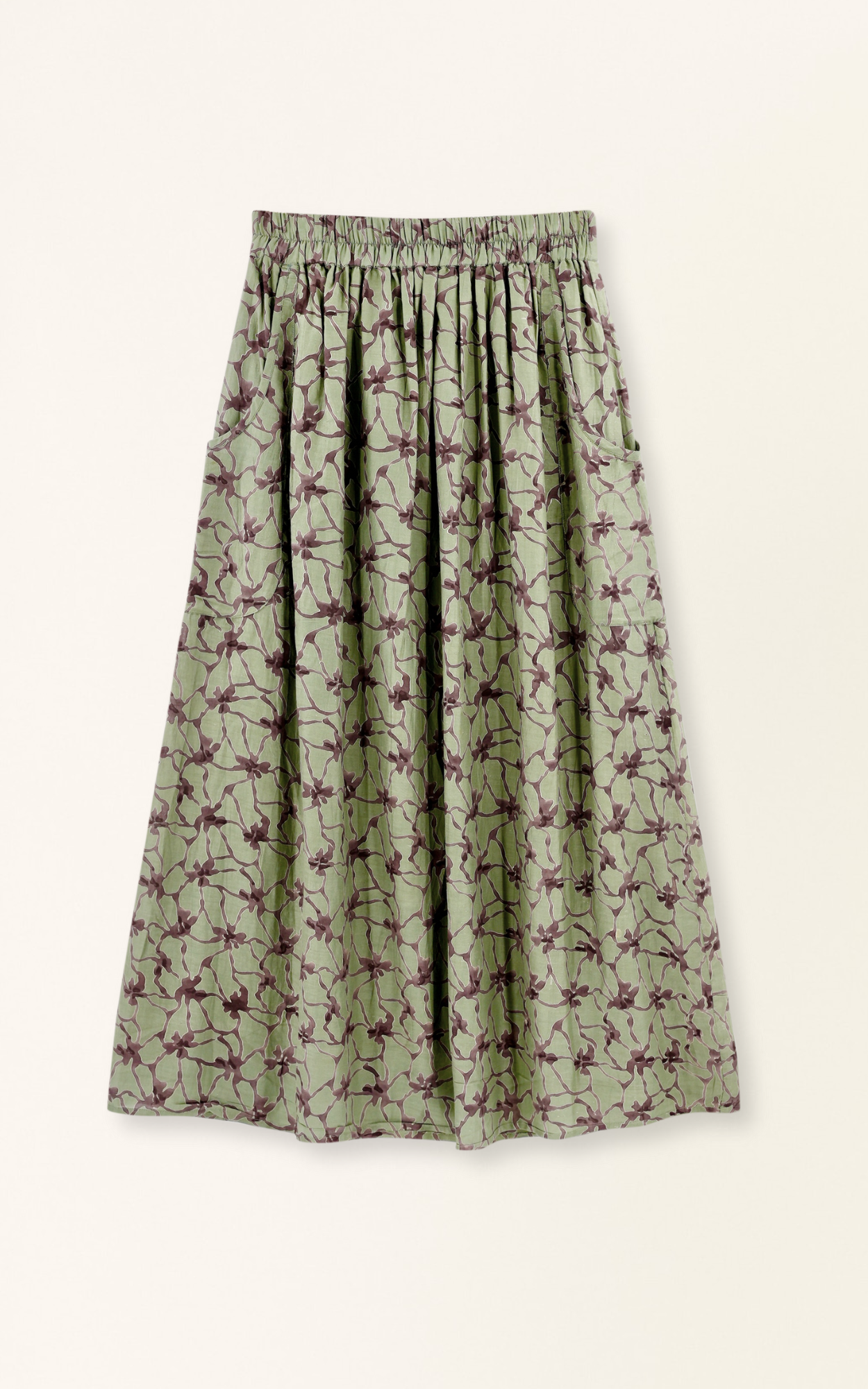 Mirth Verona Skirt in Shadow Kudzu