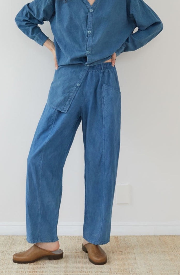 Wol Hide Twill Trouser in Indigo