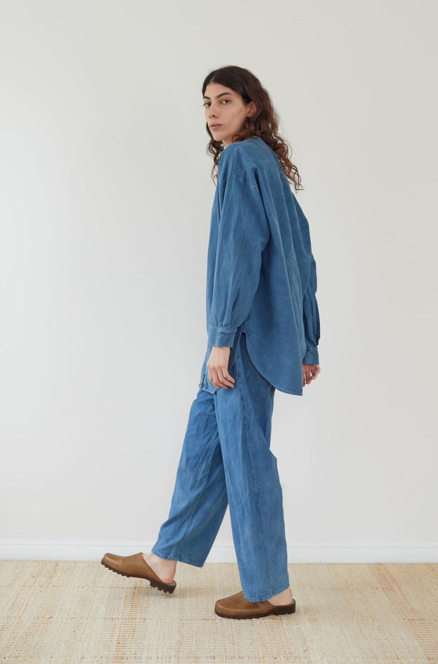 Wol Hide Twill Trouser in Indigo