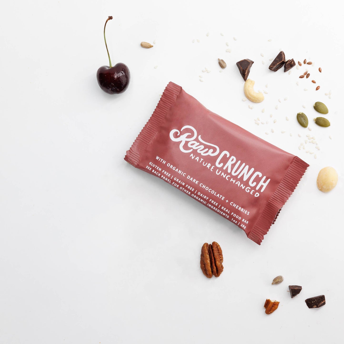 Raw Crunch® - Organic Dark Chocolate Cherry - 12 bars