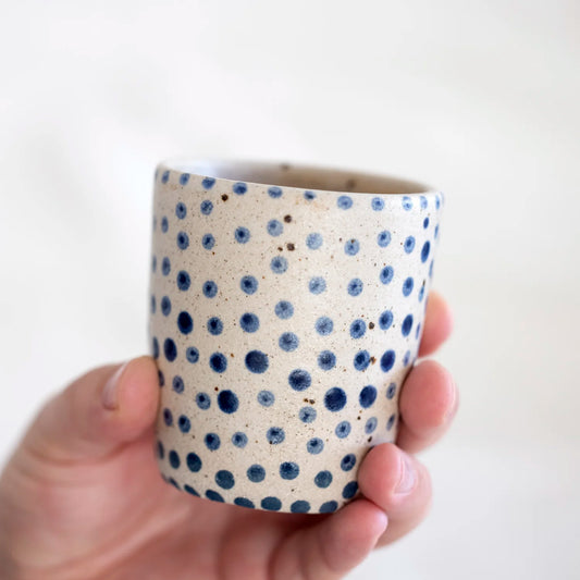 Polka Dot Tumblers - Blue Dot