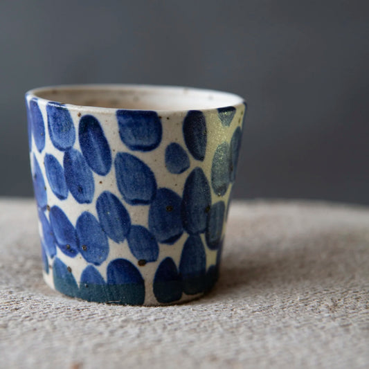 Dot Polka Dot Tumblers - Large Blue Dot
