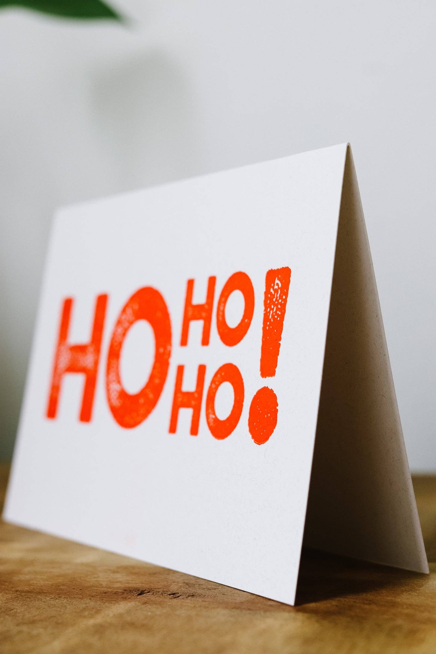Letterpress Card | HO HO HO: Single Card