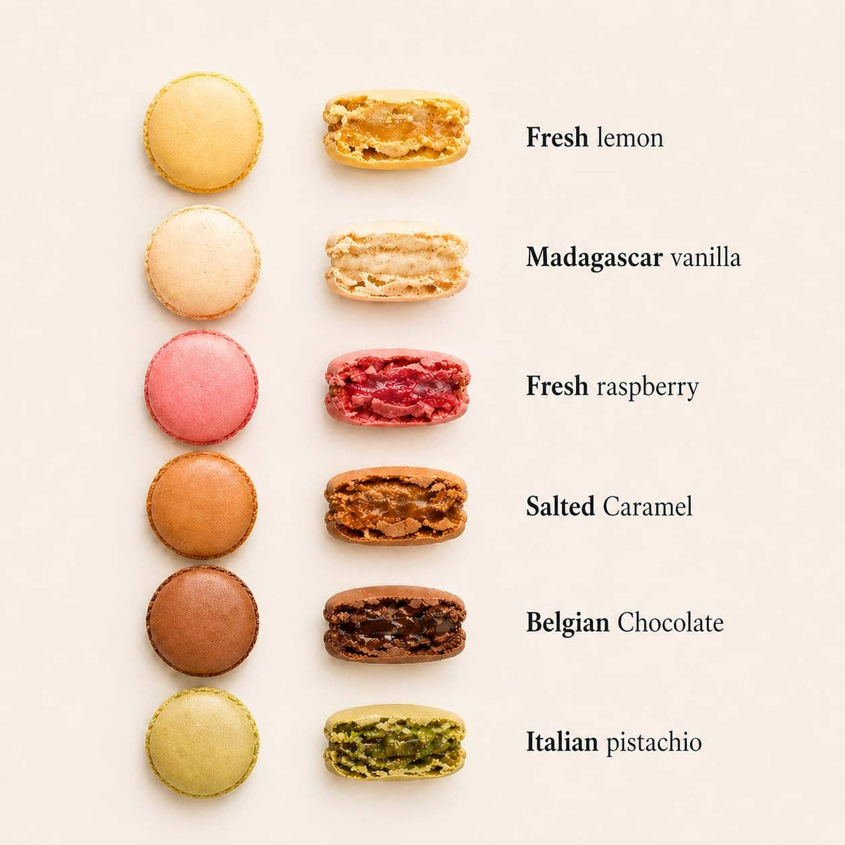 Imported from Belgium Macarons Variety Pack, Assorted Gourme