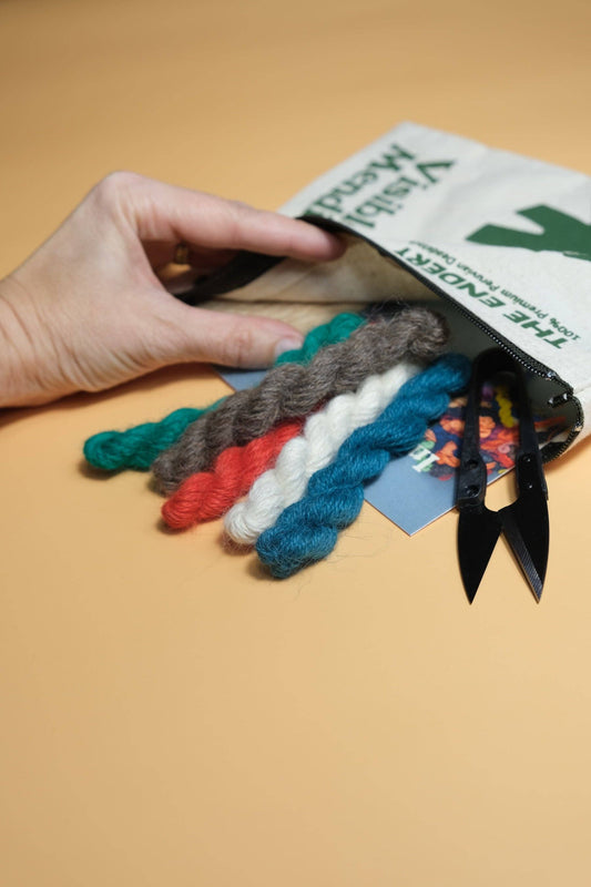 Pocket Thin Knit Sweater Mending Kit- Deadstock Alpaca Wool