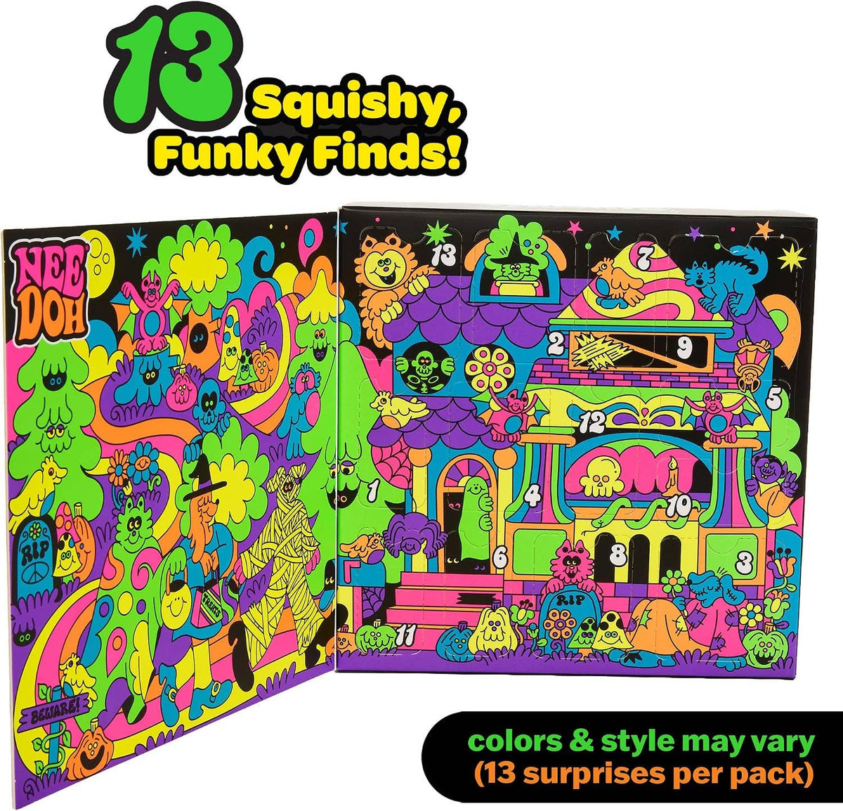 Schylling NeeDoh Funky Frights Squish-O-Ween Countdown