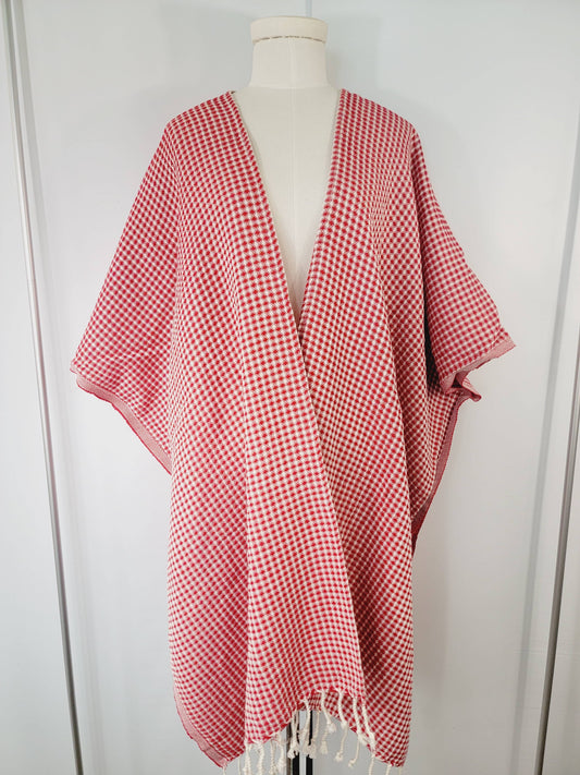 Beach Cover up Cotton, Hand made Light Layer