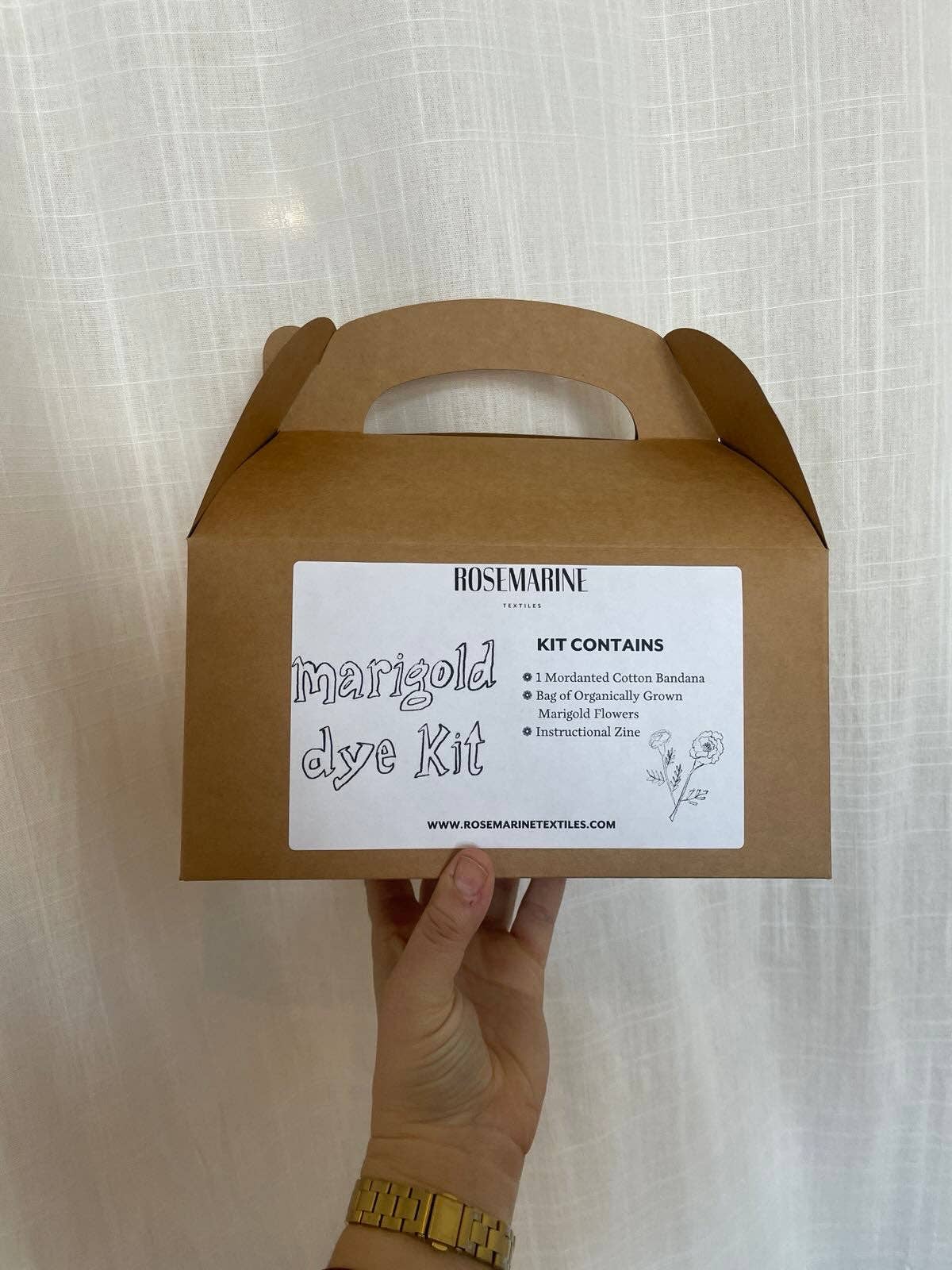 Marigold Dye Kit | Craft Kit : 1 Bandana