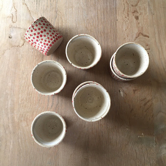 Polka Dot Tumblers - Red Dot