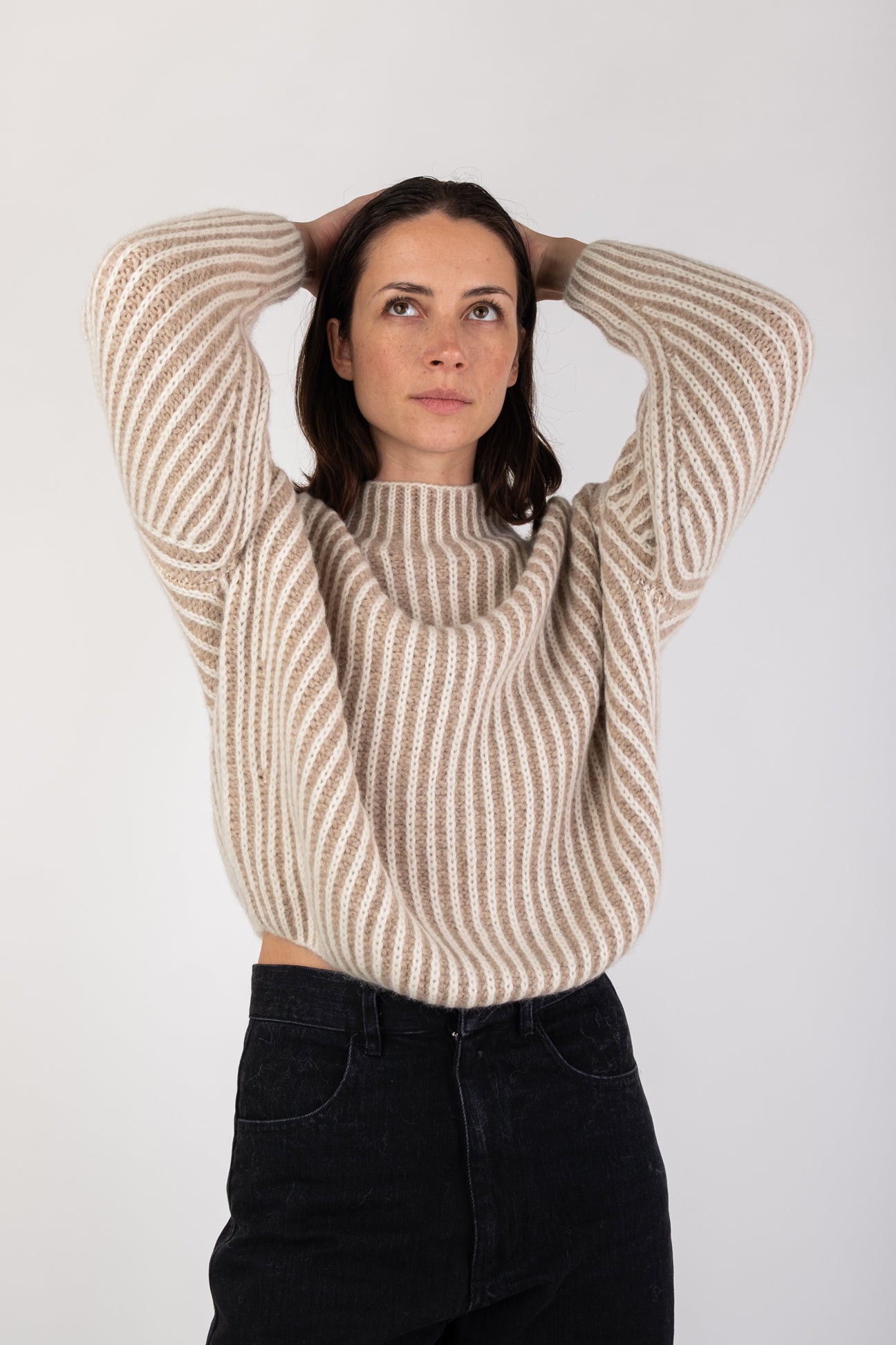 Micaela Greg Oatmeal Ines Sweater