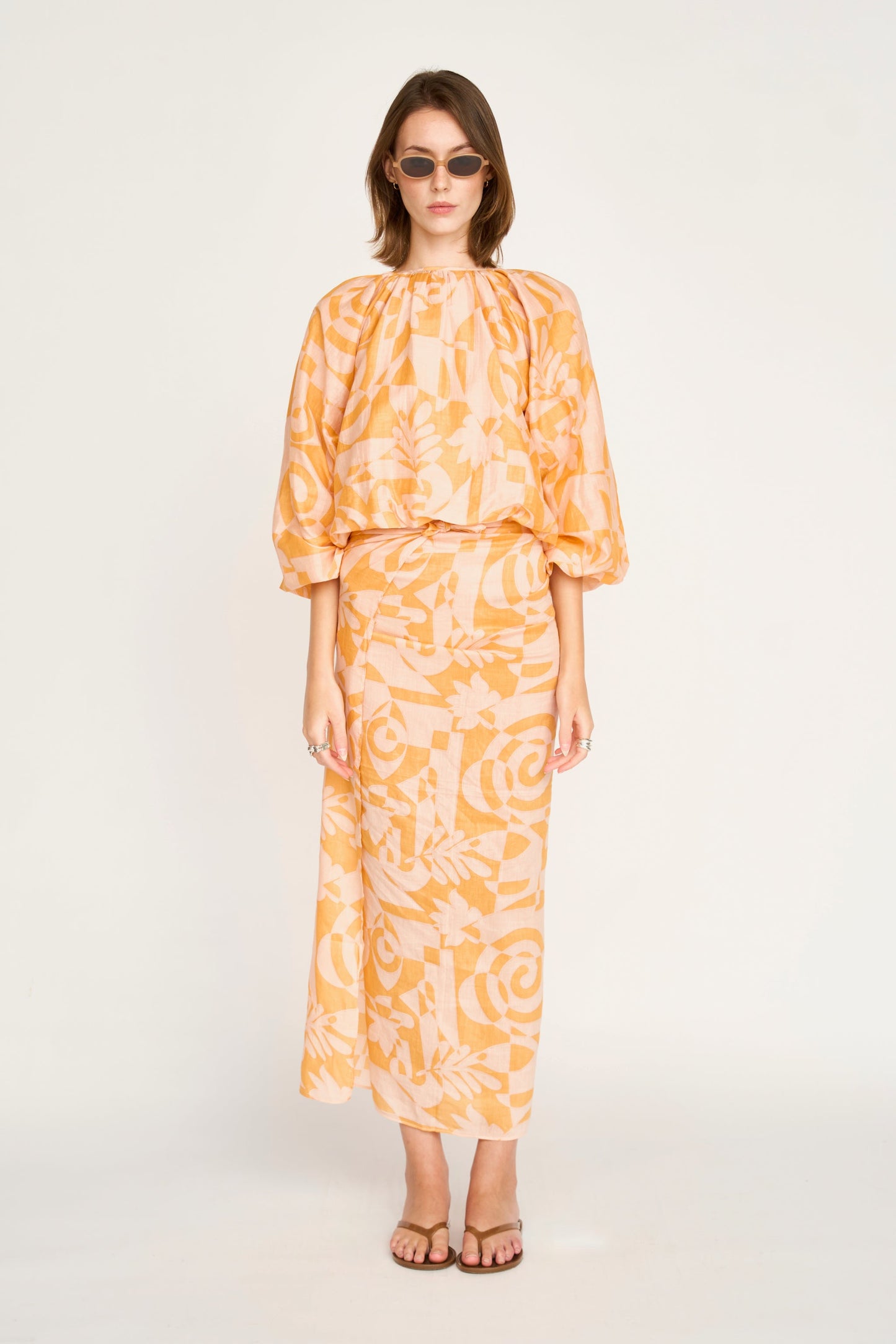 Sarong in Orangesicle