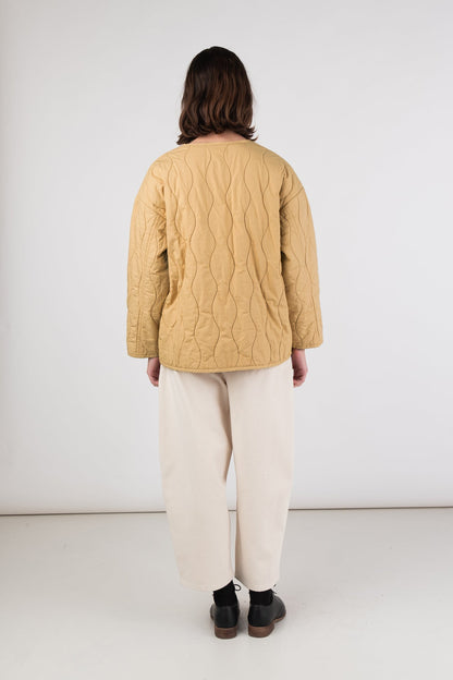 Micaela Greg Honey quilted liner coat