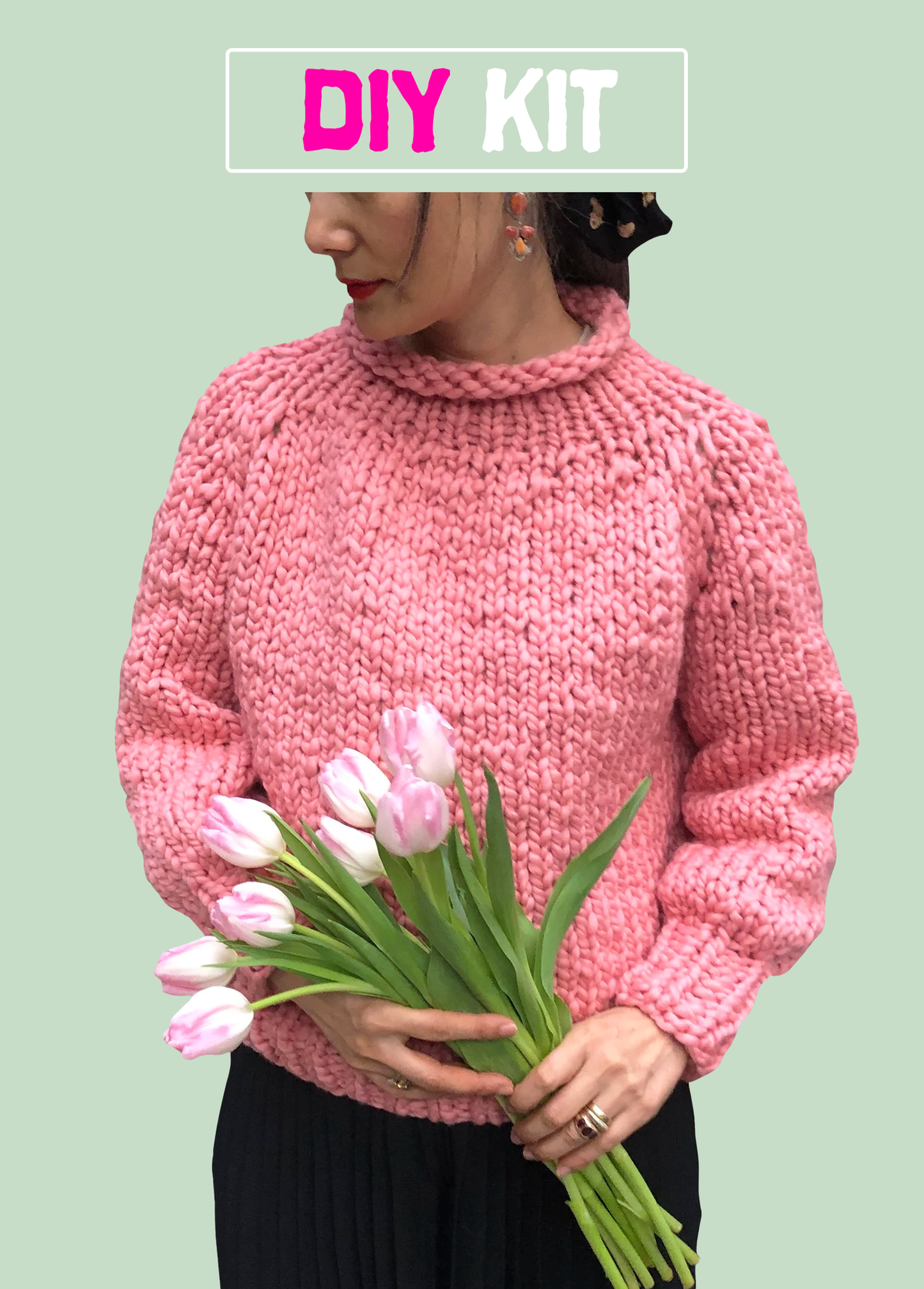 DIY Kit - Top-Down Sweater - Merino No. 5 - Size XS-M