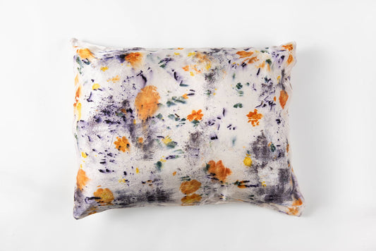 Floral Botanically Dyed Silk Pillowcase
