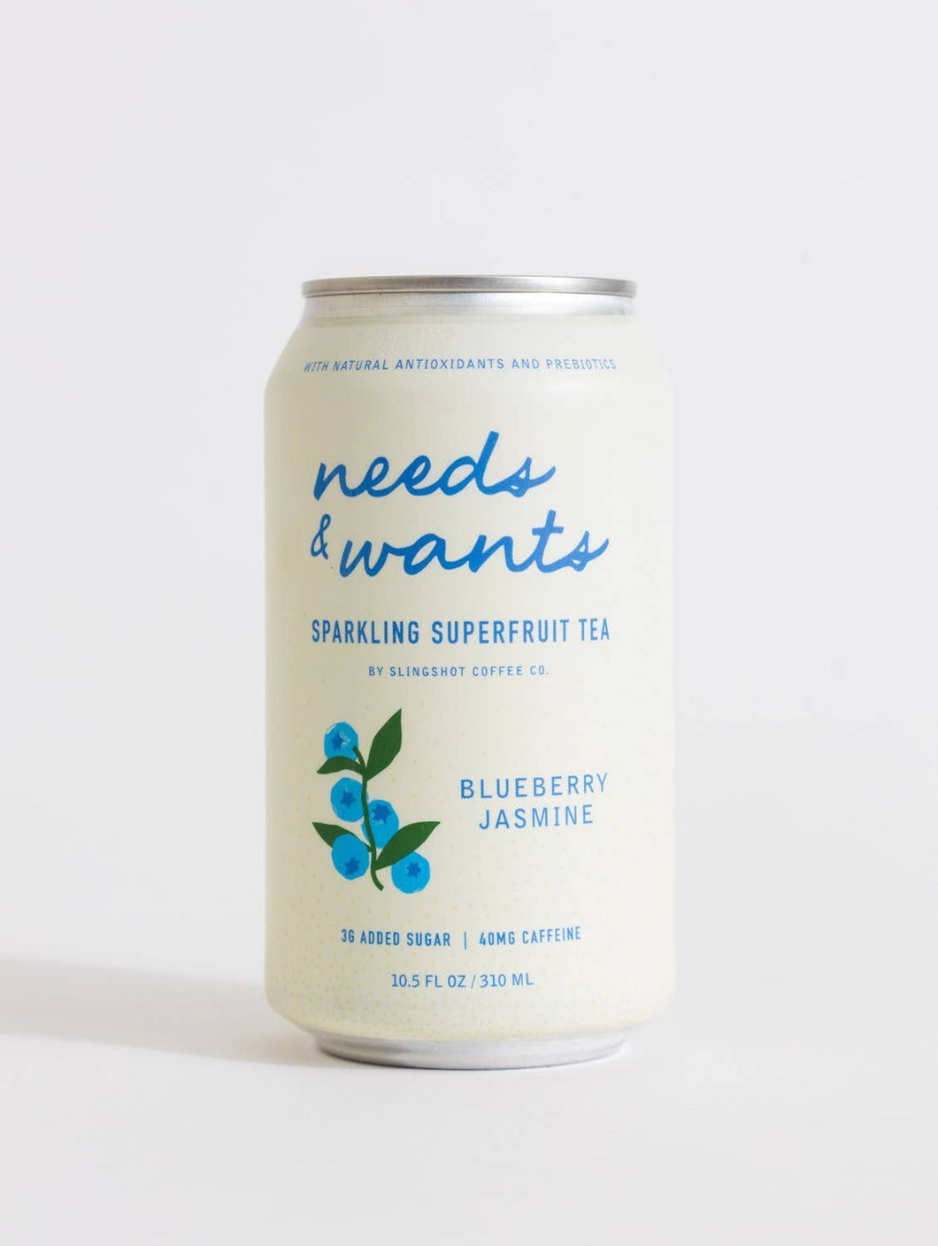 Needs & Wants Sparkling Superfruit Tea - Blueberry Jasmine