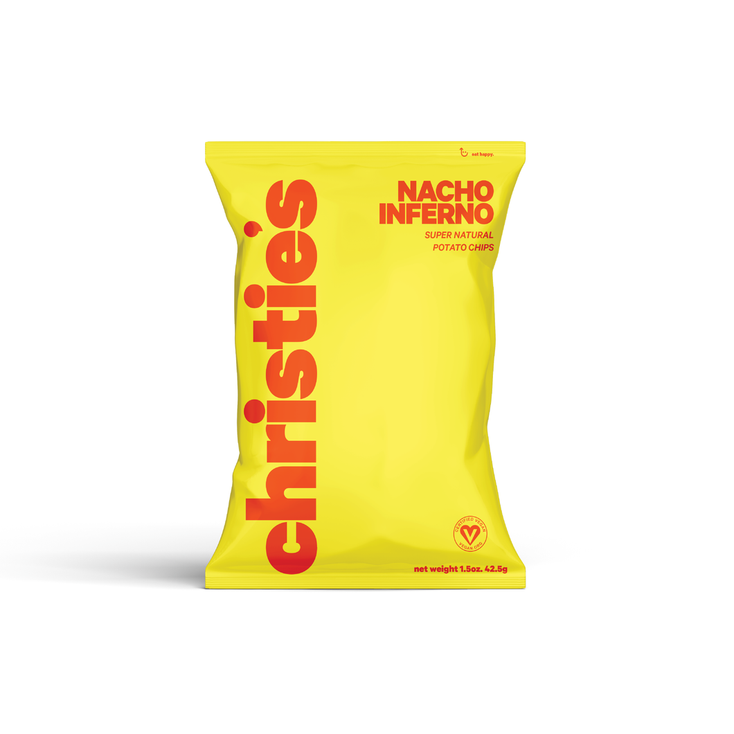 Christie's Nacho Inferno Potato Chips Snack Bag