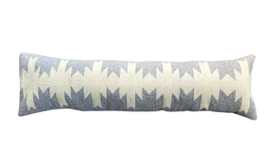 Handwoven Wool Gris Lumbar Pillowcase