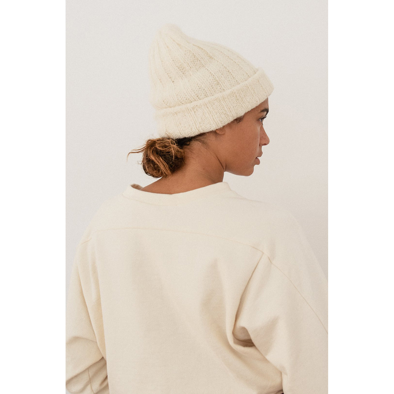 Wol Hide Alpaca Rib Hat Beanie