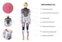 Load image into Gallery viewer, 3mm Psychedelic Full Wet Suit
