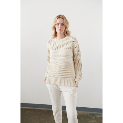 Wol Hide Mixed Stitch Pullover