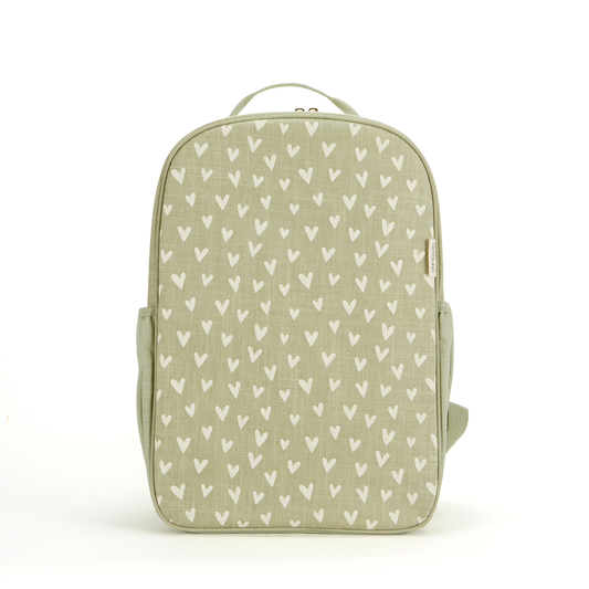 Little Hearts Sage Grade School Backpack