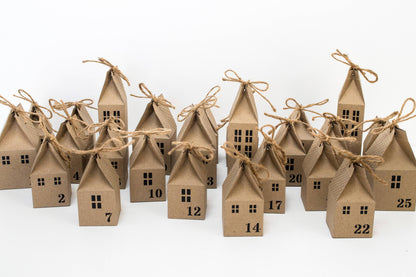 DIY Advent Calendar Houses Kit - Eco