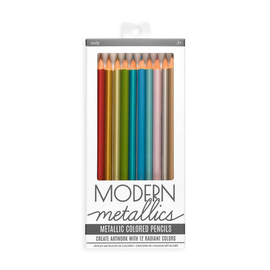 Modern Metallics Colored Pencils - Set of 12