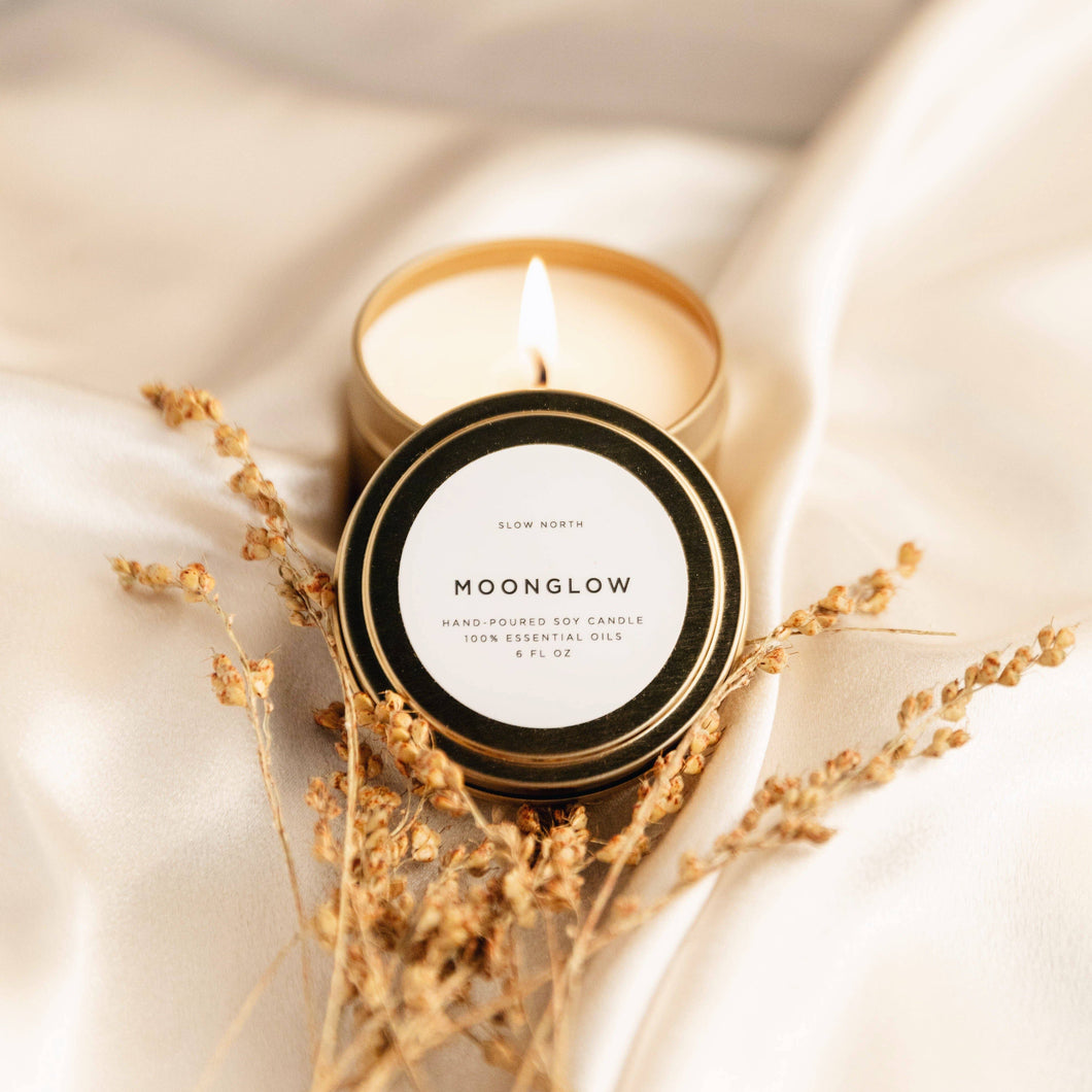 Moonglow Travel Tin Candle