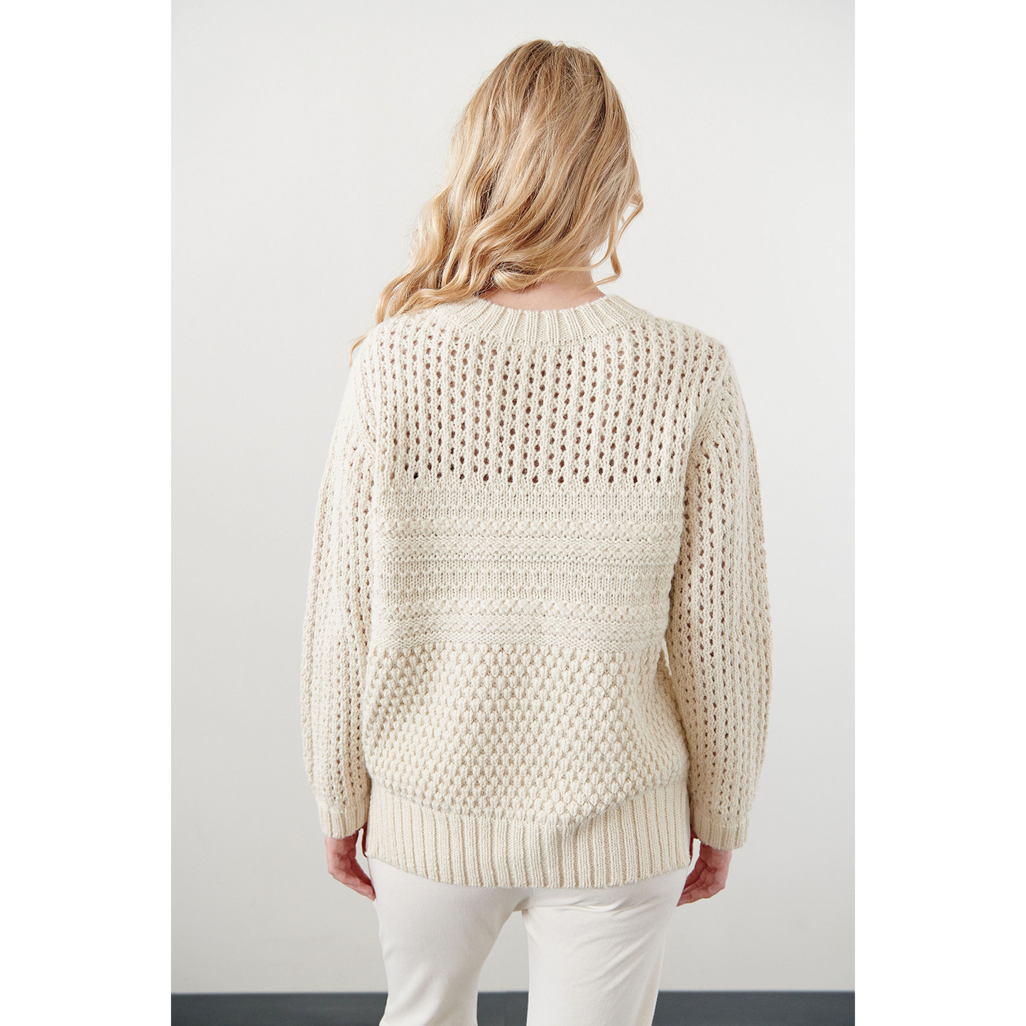 Wol Hide Mixed Stitch Pullover