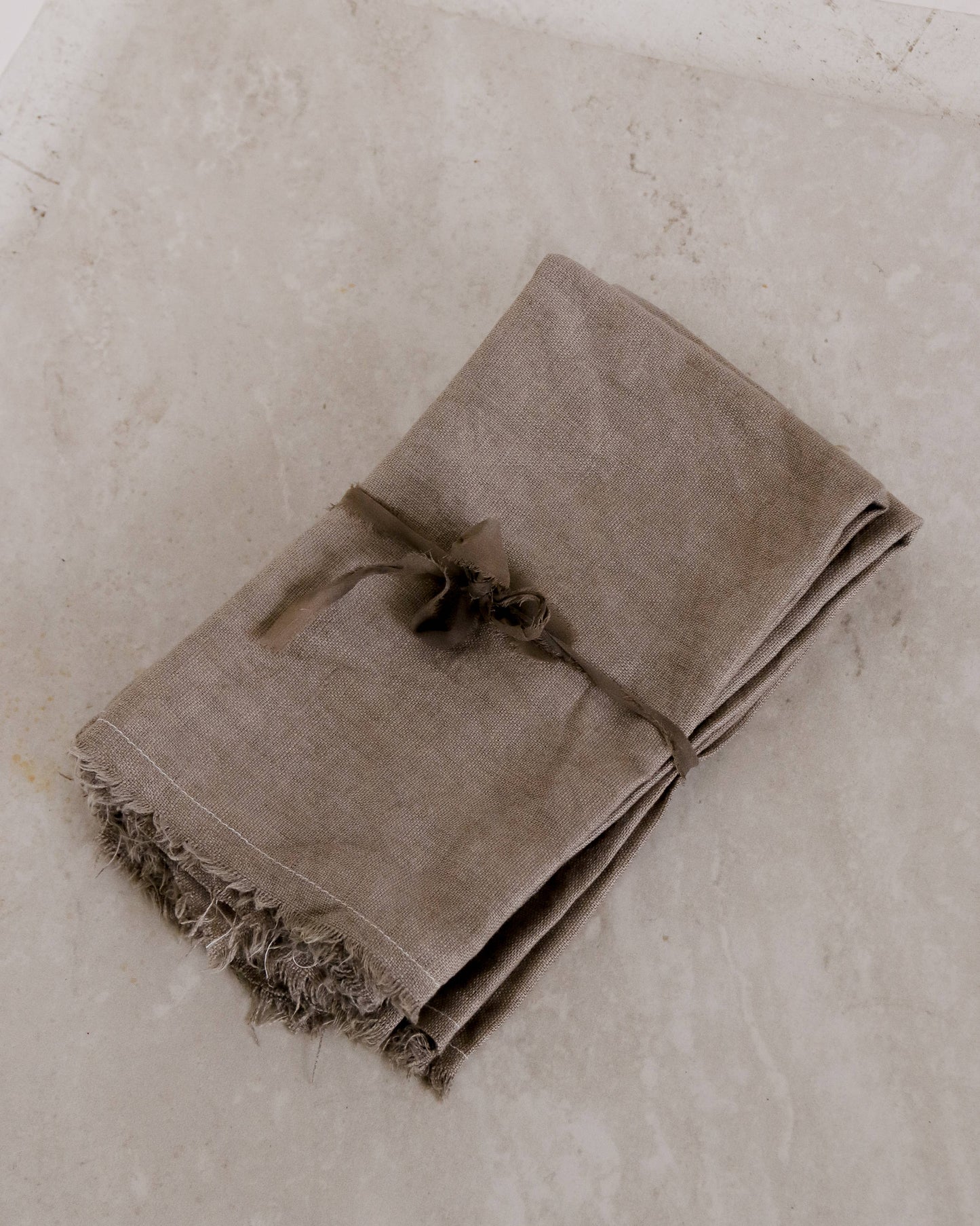 Charcoal Naturally Dyed Linen Napkins (Set of 4)