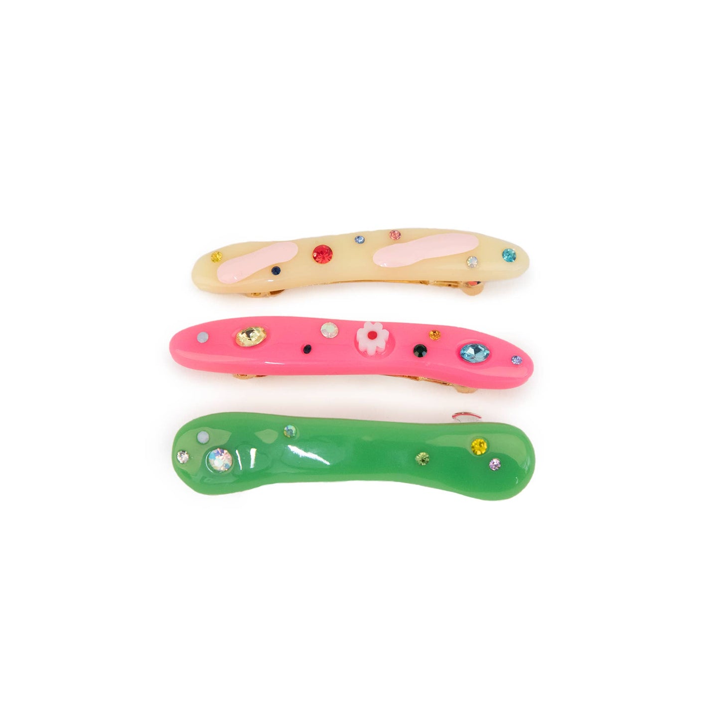 Multicolor Clips Pack of 3