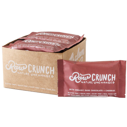 Raw Crunch® - Organic Dark Chocolate Cherry - 12 bars