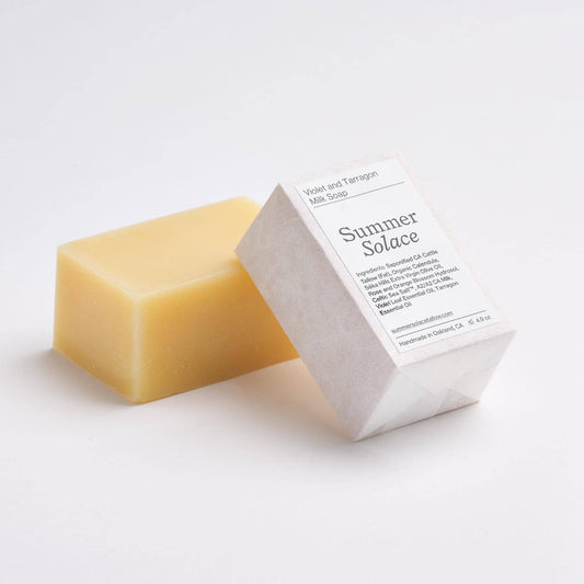 Violet and Tarragon Milk Soap