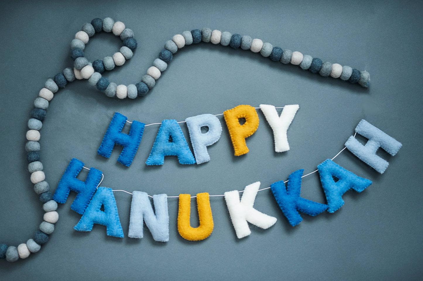 Happy Hanukkah Letter Garland