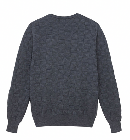 Paola Hernandez Grey Crew Neck Sweater