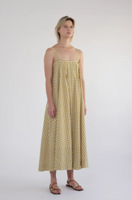Load image into Gallery viewer, Gingham Tie Back Midi Dress
