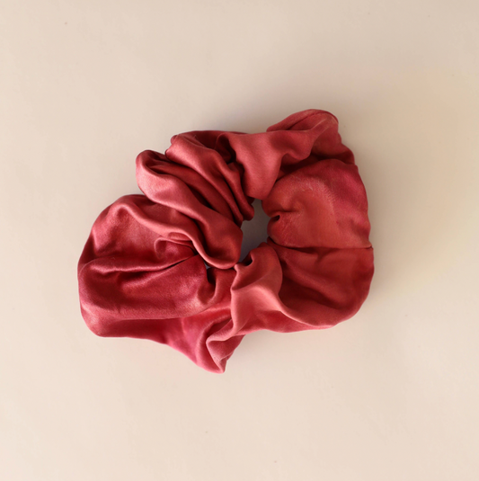 Naturally Dyed Silk Scrunchie