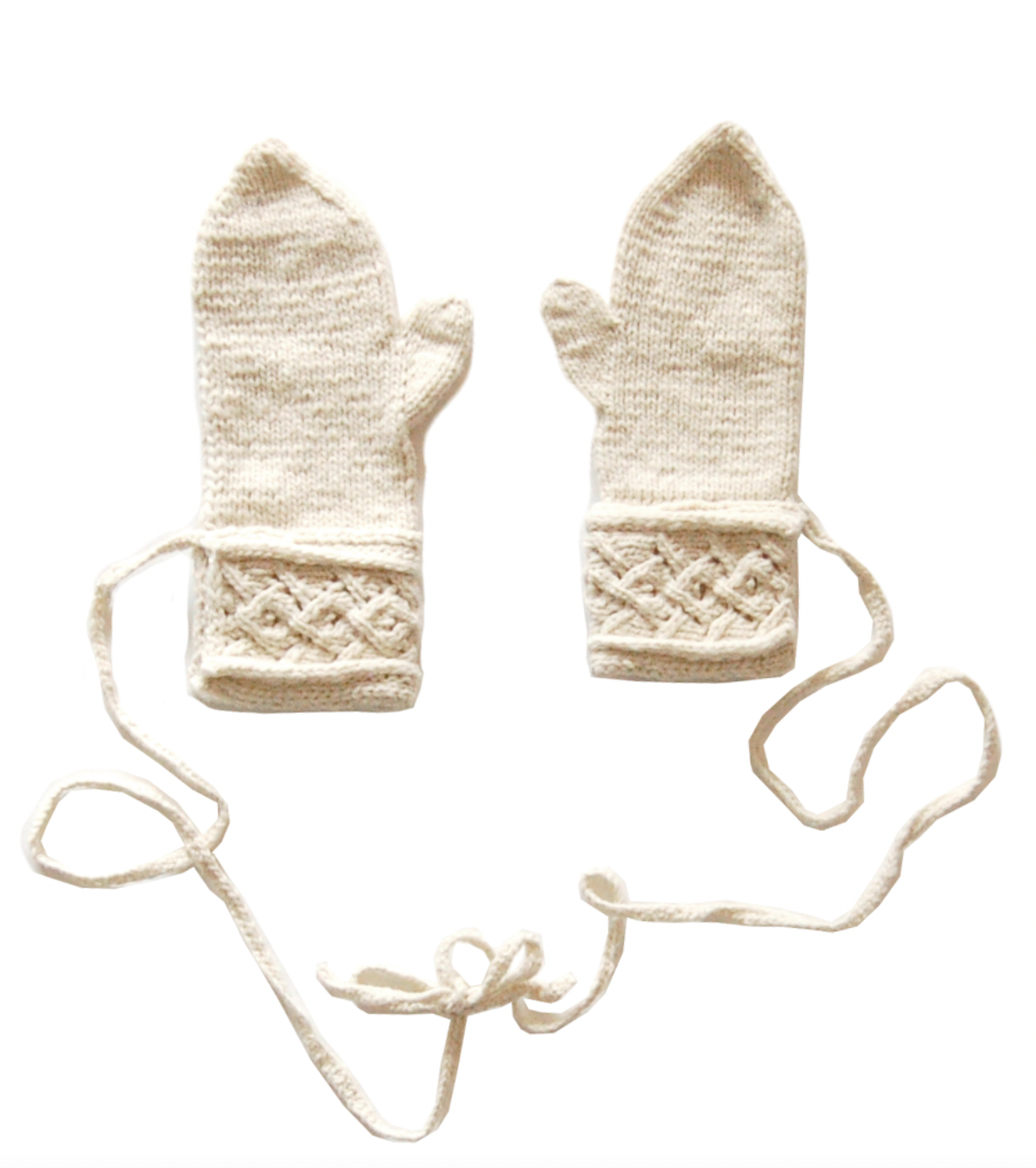 Raw Woven Mittens