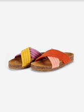 Load image into Gallery viewer, Bobo Choses Color Block Crossover Sandals
