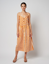 Load image into Gallery viewer, Bobo Choses Stripes Buttoned Strap Dress

