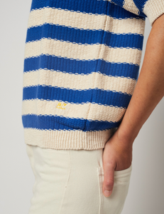 Bobo Choses Stripes Short Sleeve Knitted Sweater