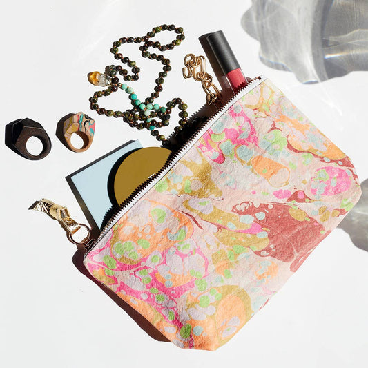 Astral Marbled Pouch Garden Party Large
