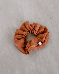 Naturally Dyed Cotton Gauze Scrunchie