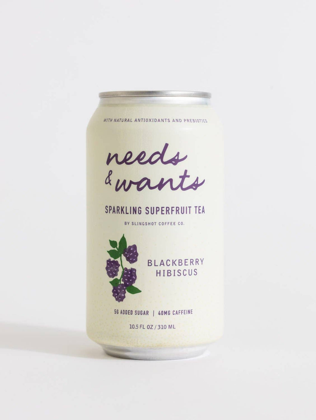 Needs & Wants Sparkling Superfruit Tea - Blackberry Hibiscus