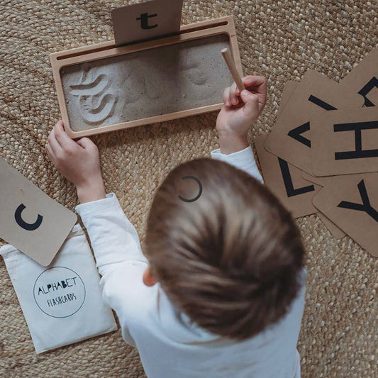 Sand writing tray - Montessori Learning Resource