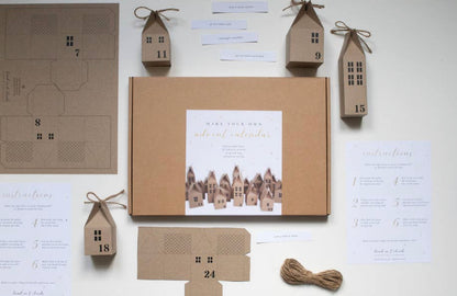 DIY Advent Calendar Houses Kit - Eco